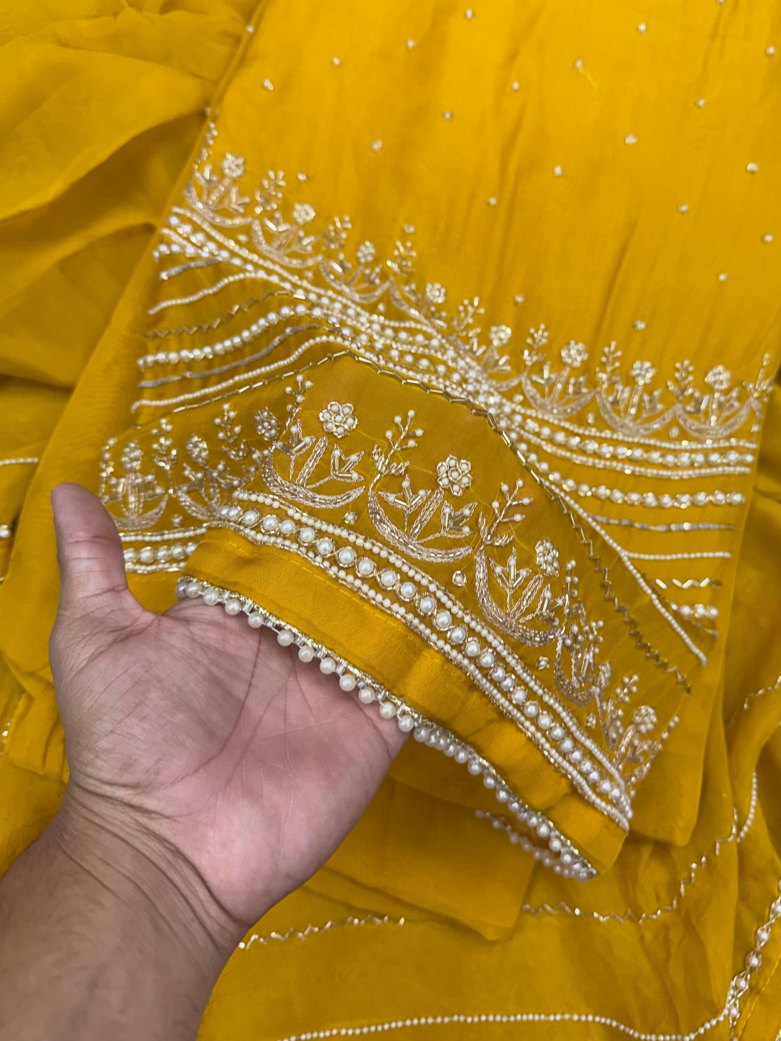 Organza Pearl Work Suit Dupatta (SD143-