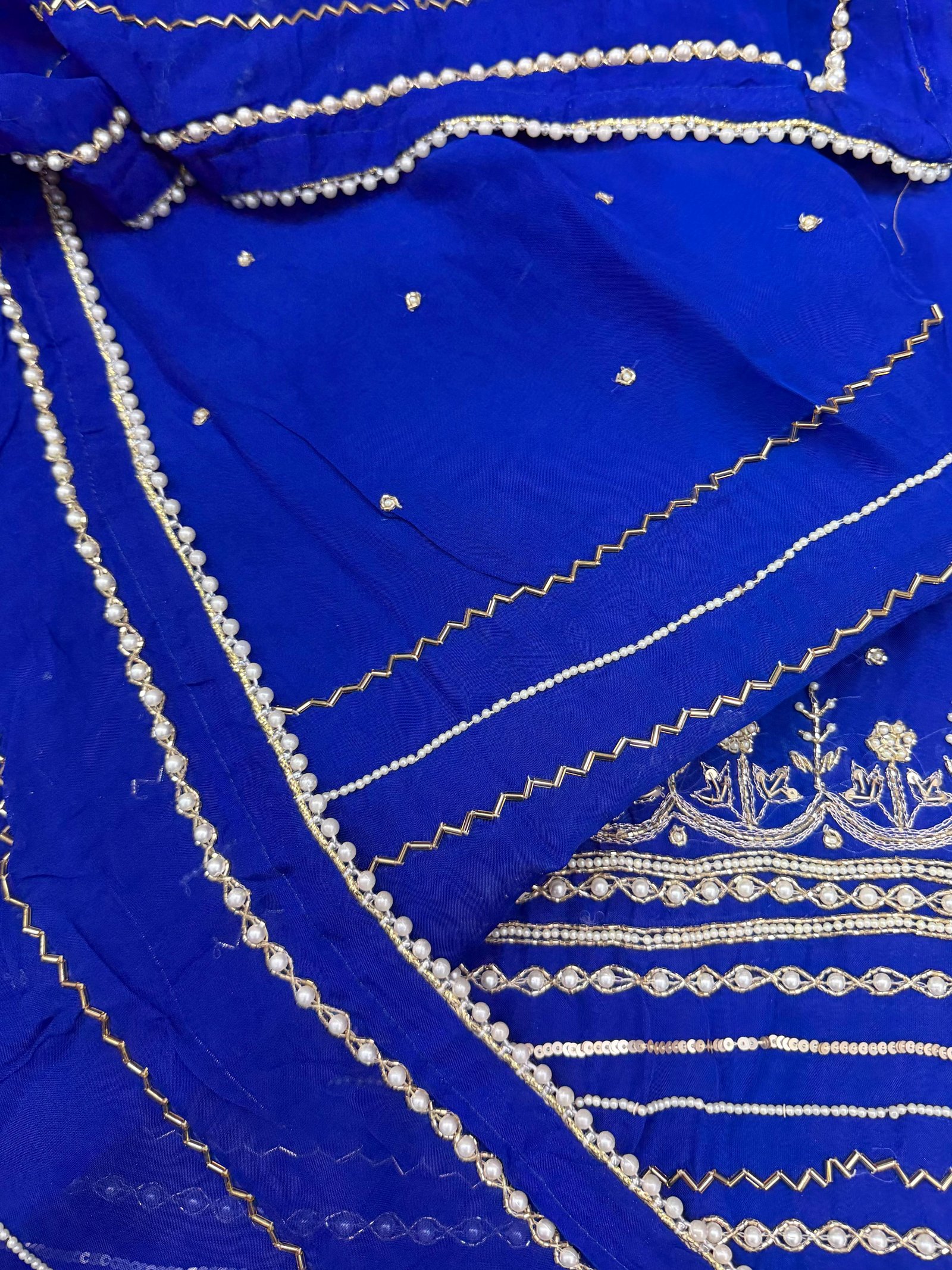 Organza Pearl Work Suit Dupatta (SD143-