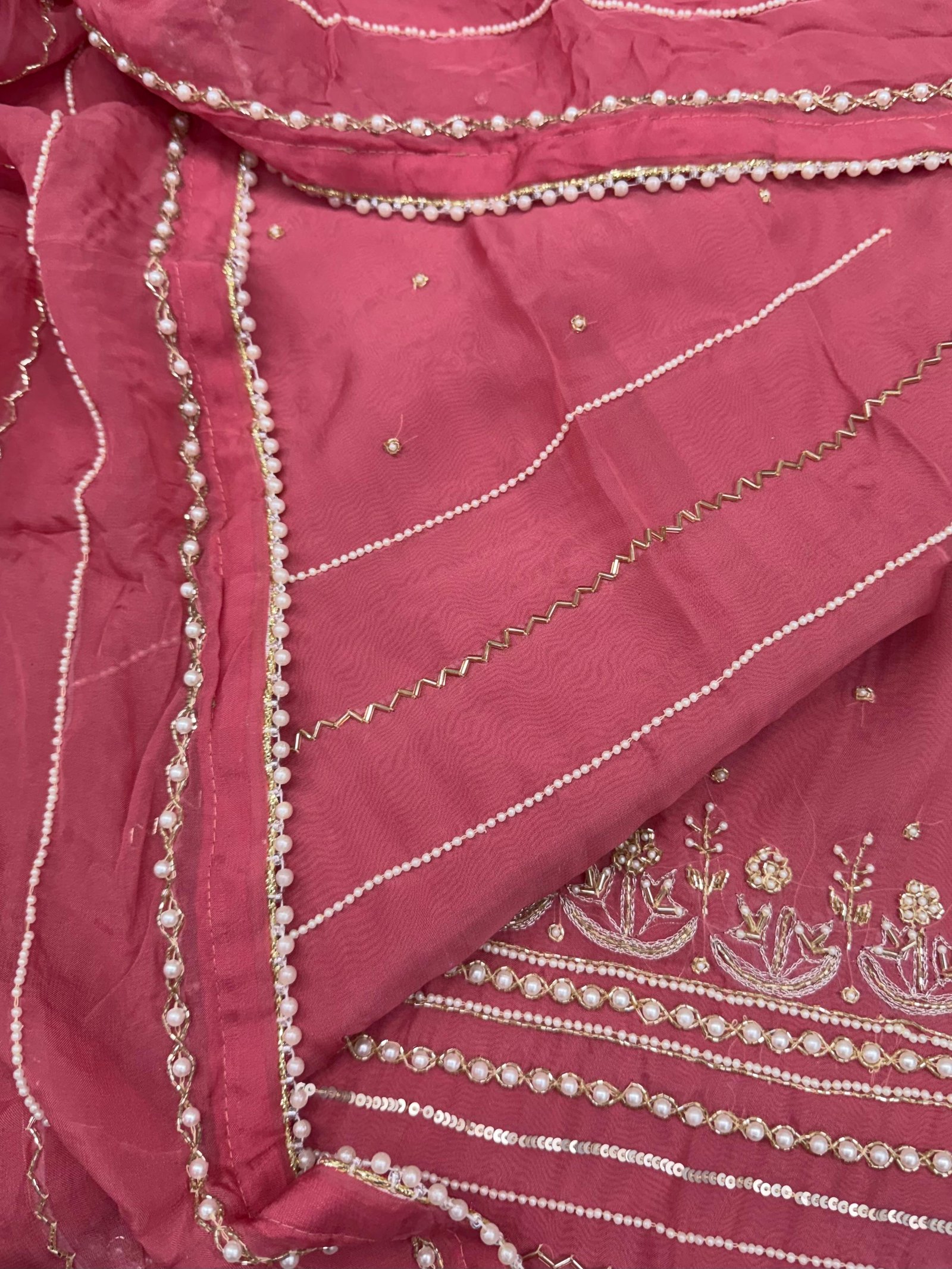 Organza Pearl Work Suit Dupatta (SD143-
