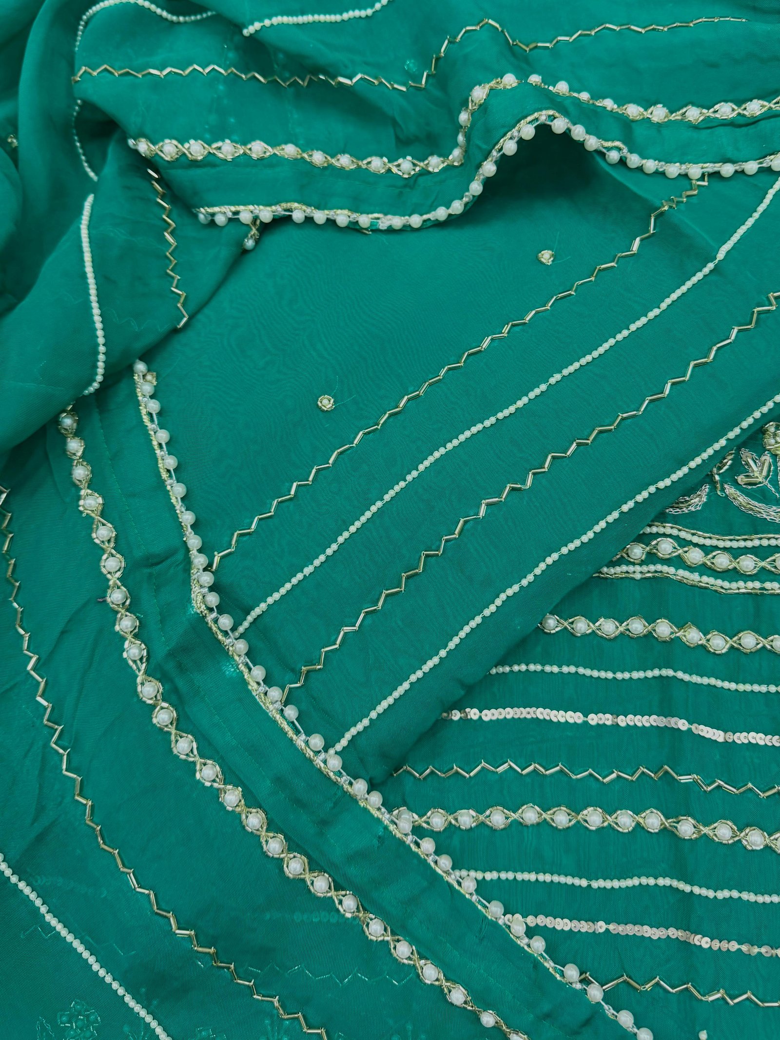 Organza Pearl Work Suit Dupatta (SD143-