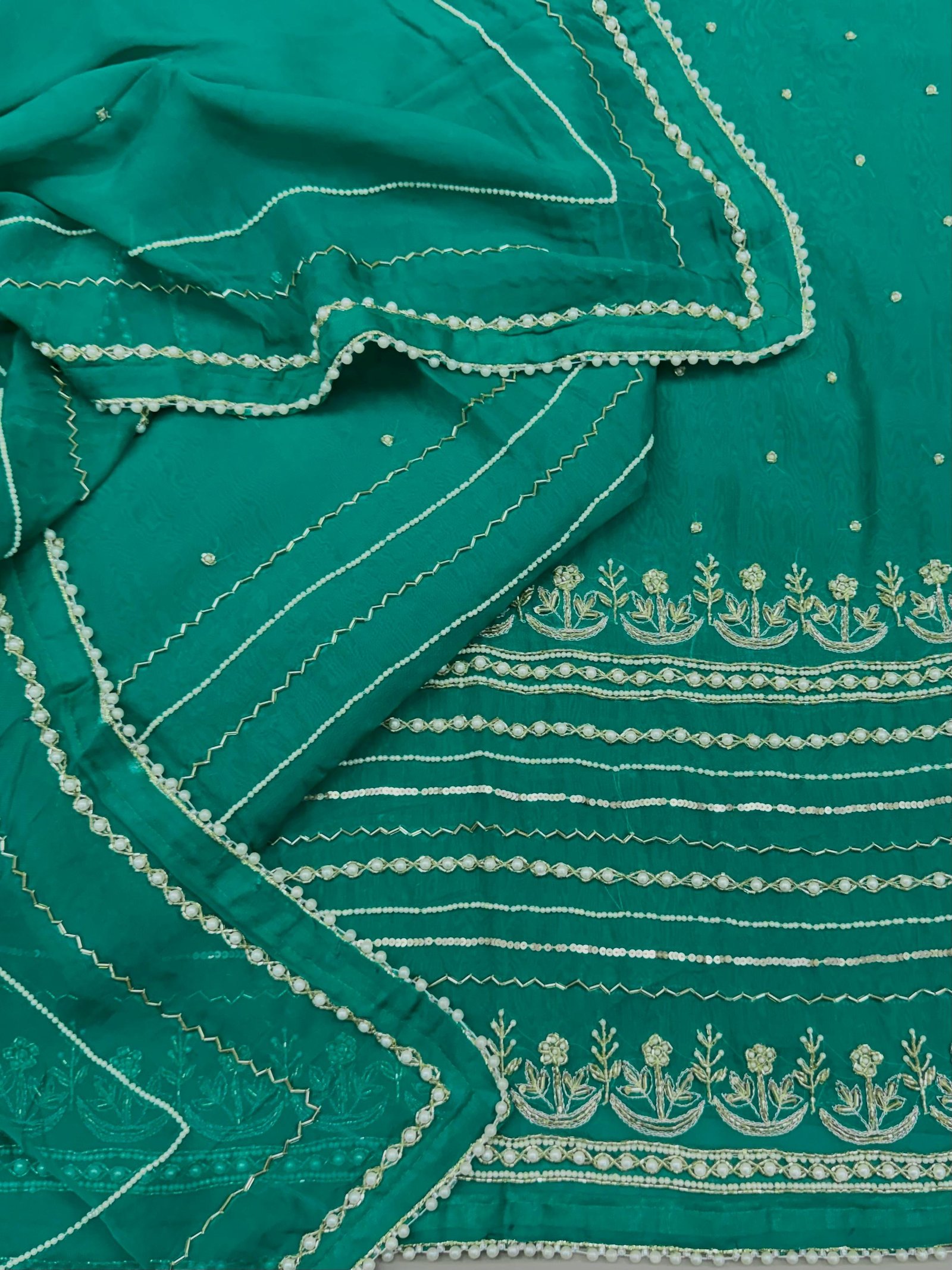 Organza Pearl Work Suit Dupatta (SD143-