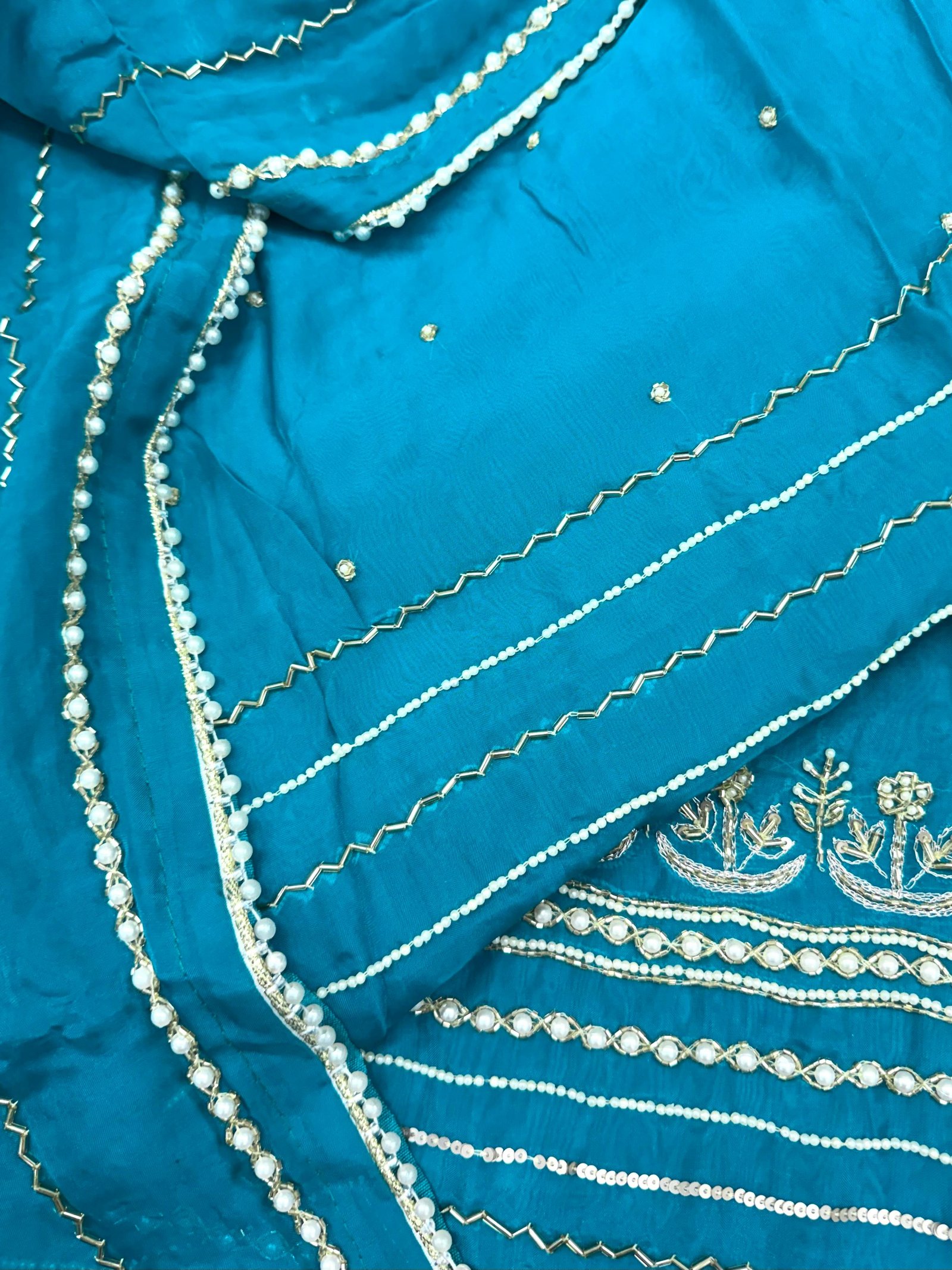 Organza Pearl Work Suit Dupatta (SD143-