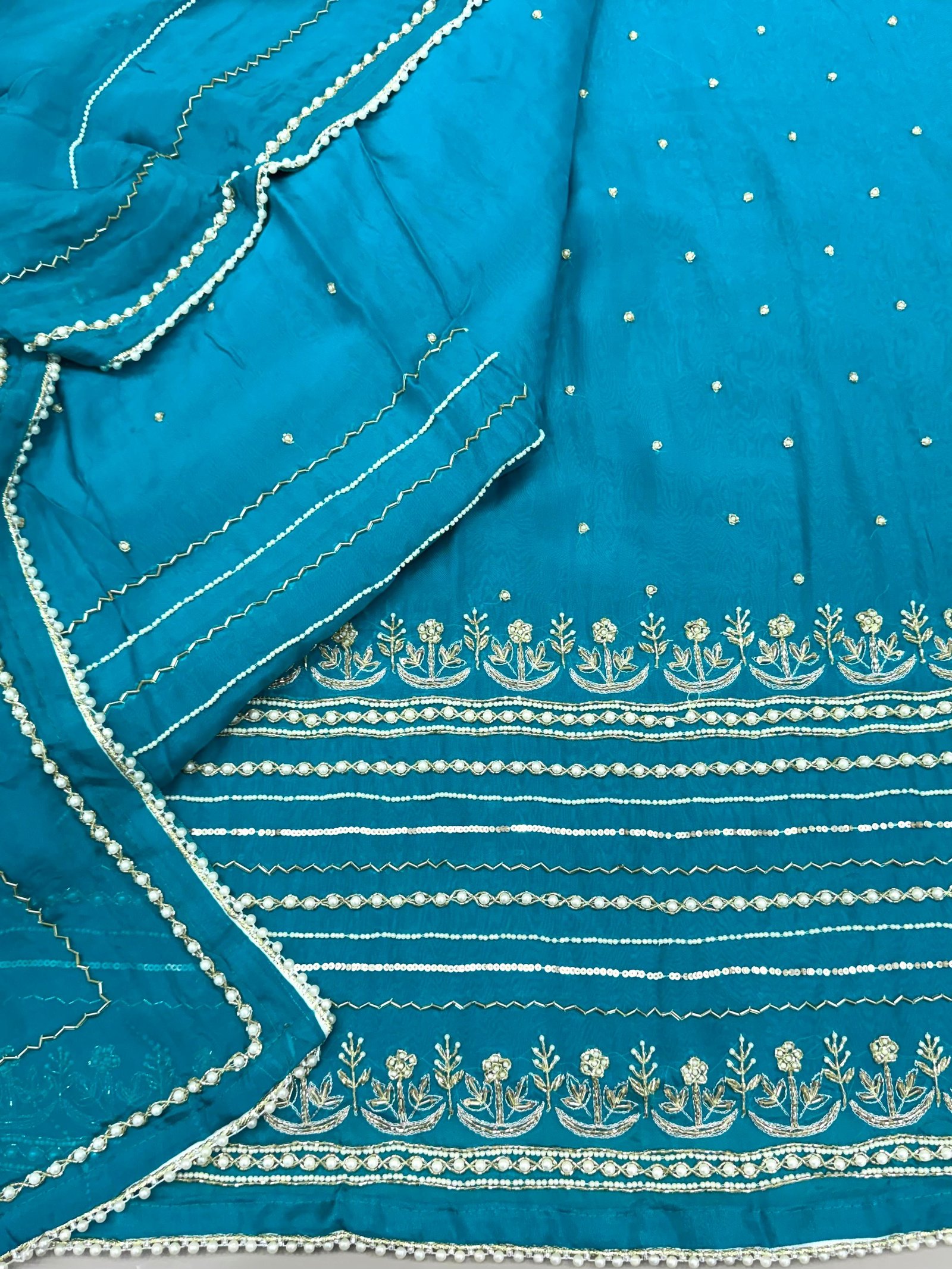 Organza Pearl Work Suit Dupatta (SD143-