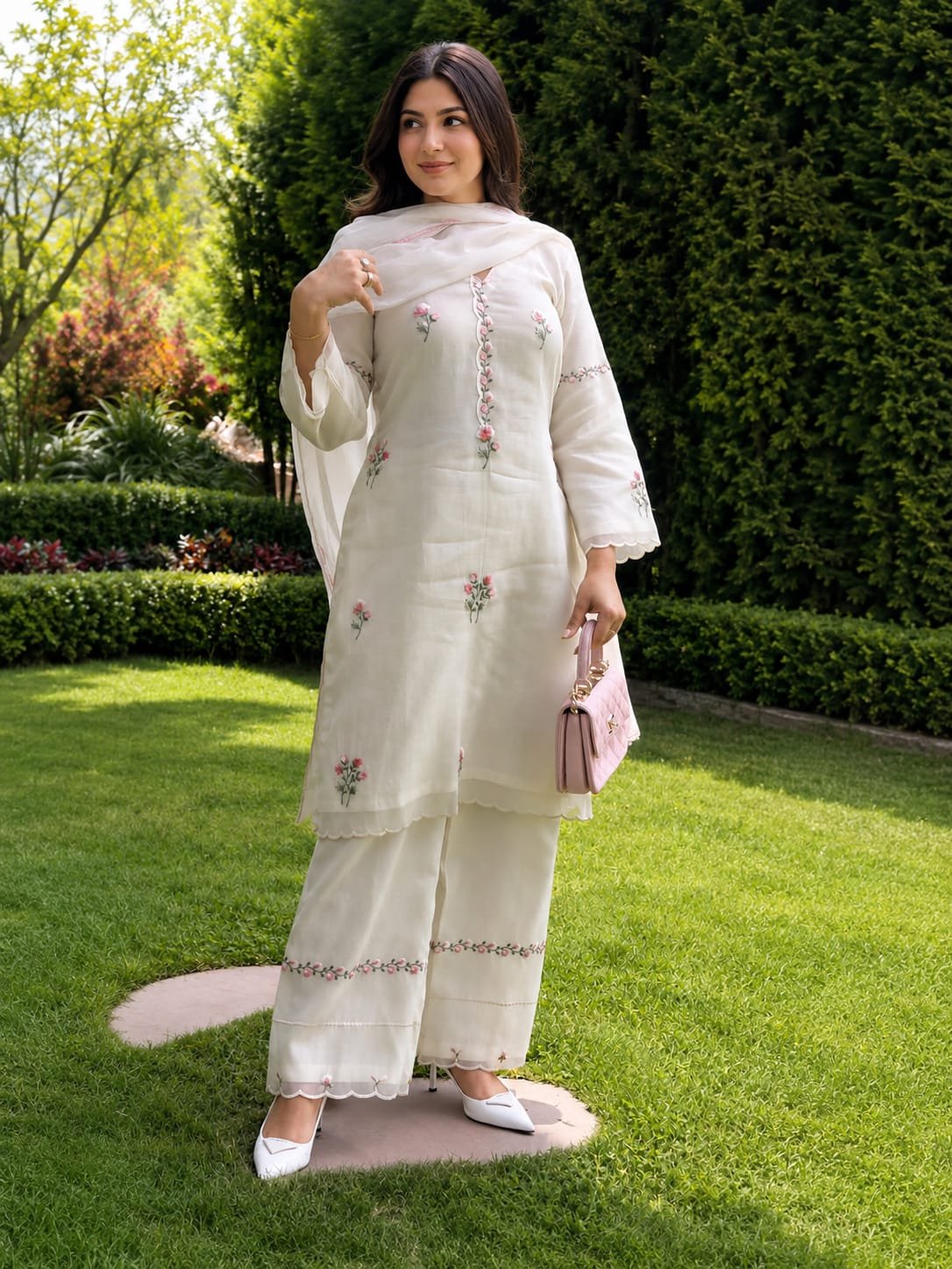 Twill Organza Suit Dupatta