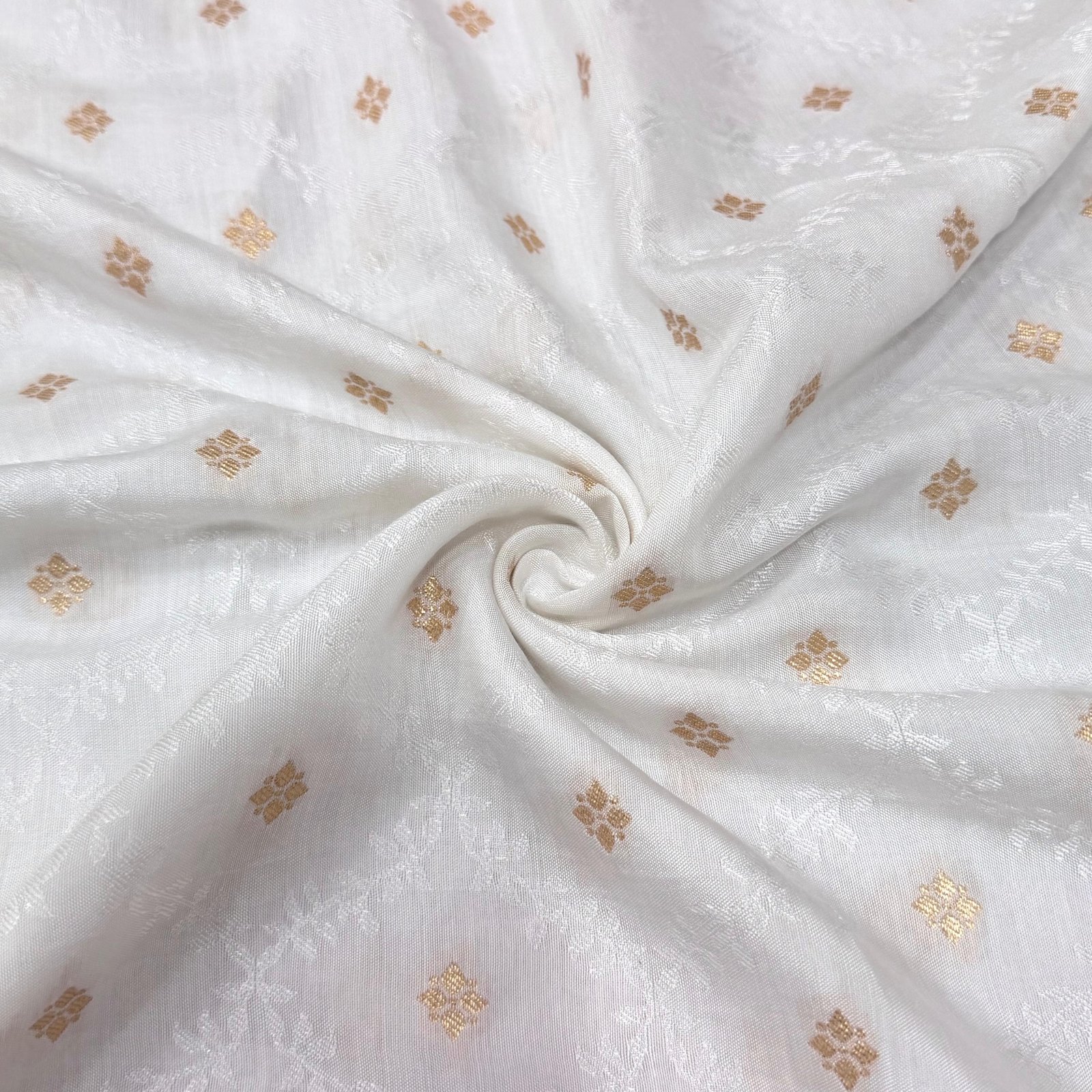 Premium Muslin Jaal With Golden Butti